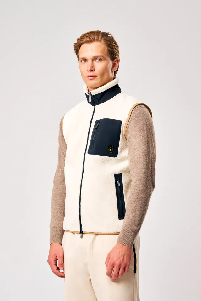 ciesse-outdoor-julio-teddyweste-herren-wei-mit-reissverschluss image 1