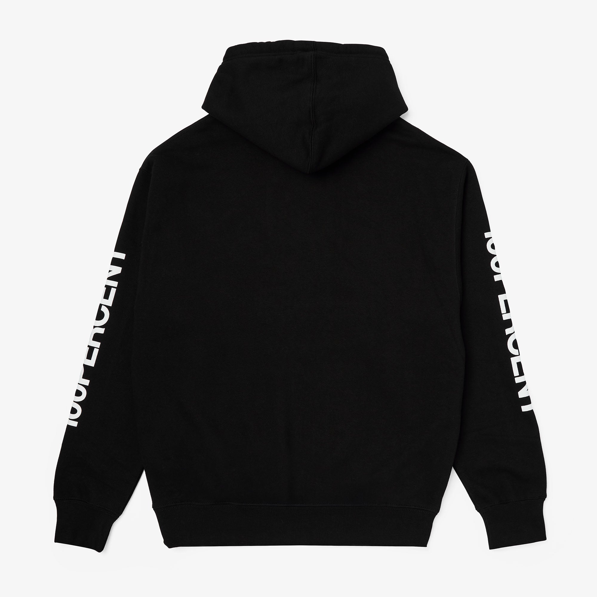 100-roots-black-fleece-pullover-hoodie-kapuzenpullover image 3