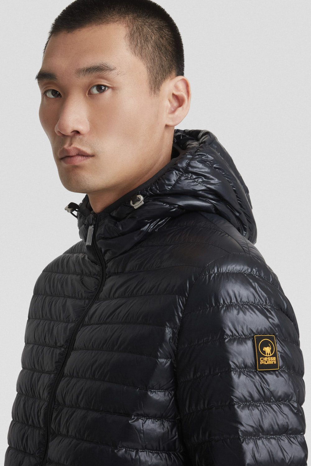 ciesse-outdoor-daunenjacke-schwarz-gl-nzend-kapuze-leicht image 4