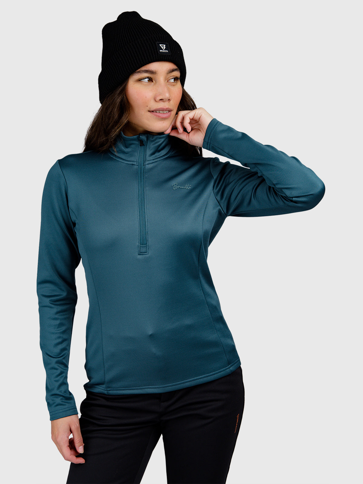 brunotti-heronne-damen-fleecejacke-fuel-green-polyester-stretch image 1