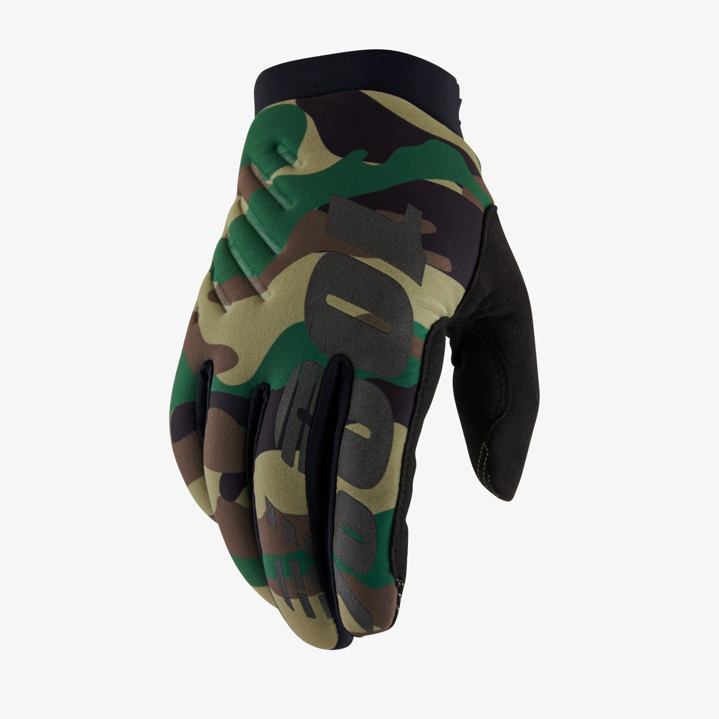 100percent-brisker-handschuhe-camo-schwarz-gr-l image 1