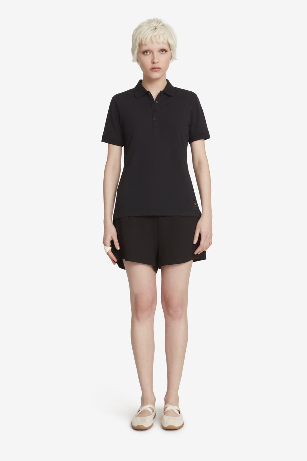 ciesse-outdoor-aria-3-0-polo-damen-schwarz-baumwolle image 1
