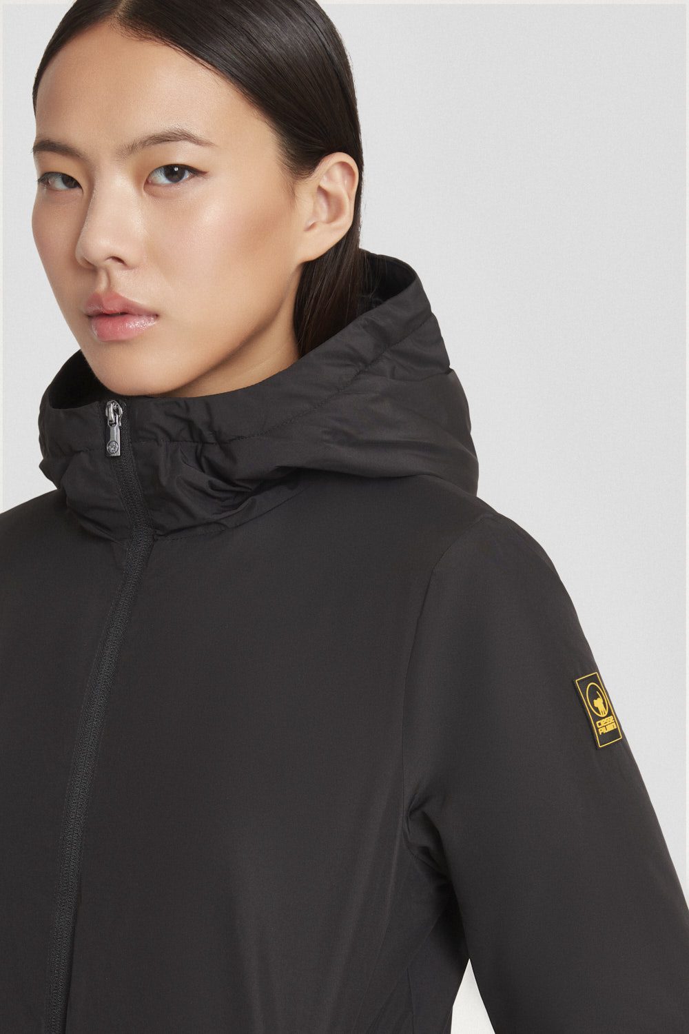 ciesse-outdoor-winterjacke-lang-schwarz-mit-kapuze-dwr image 3