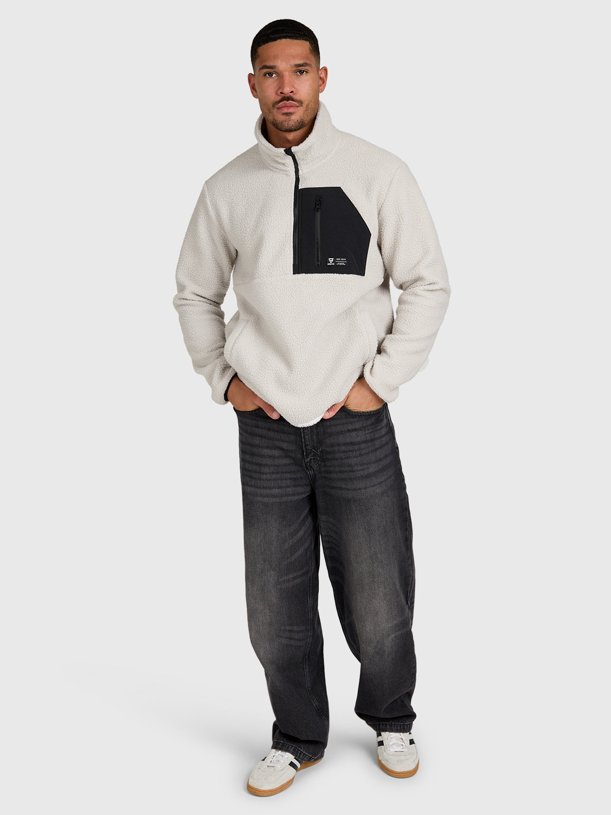brunotti-kelstyn-herren-fleecejacke-soft-grey-lockerer-schnitt image 5