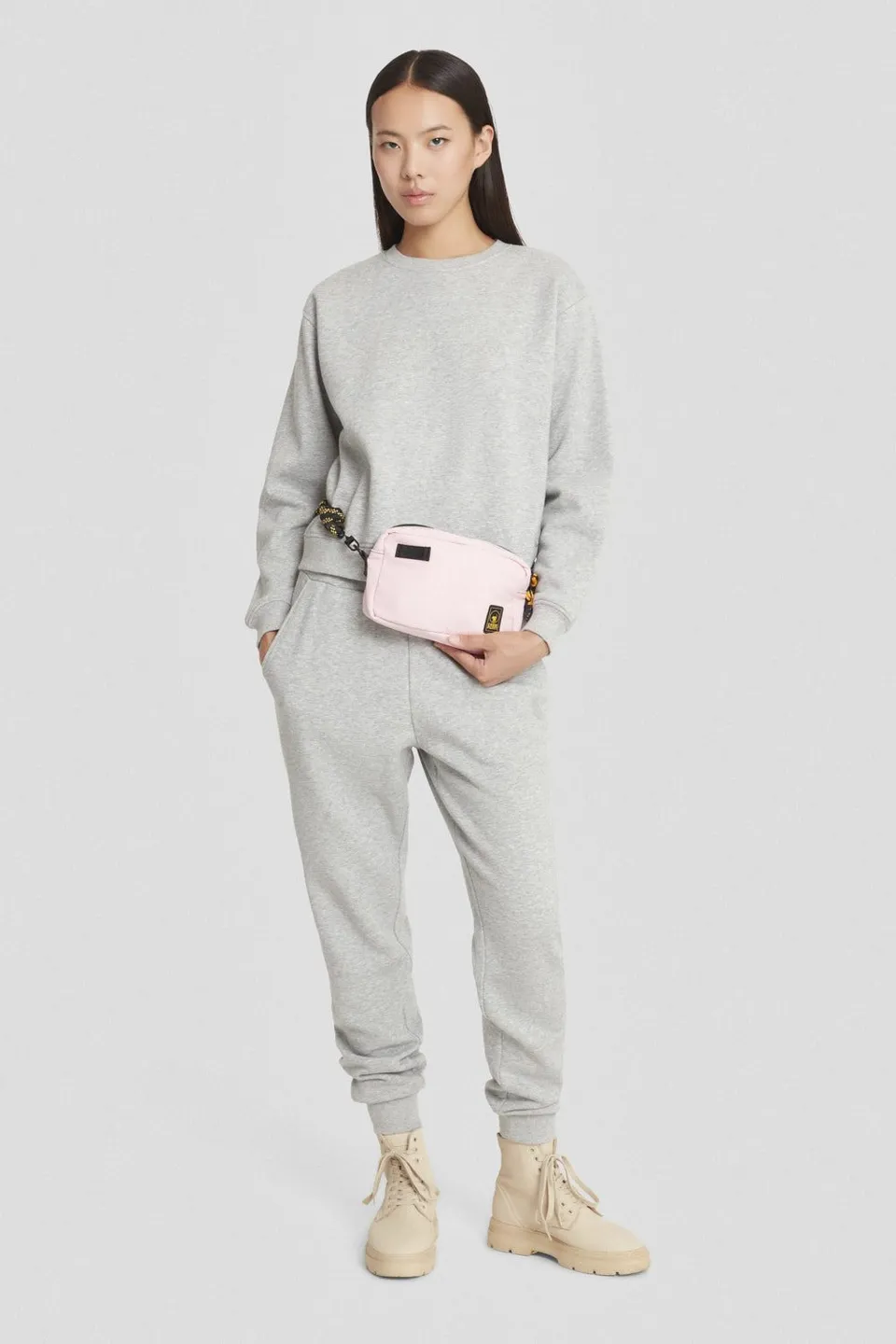 ciesse-outdoor-pantaloni-sporthose-grau-baumwolle-kordelzug-2 image 1