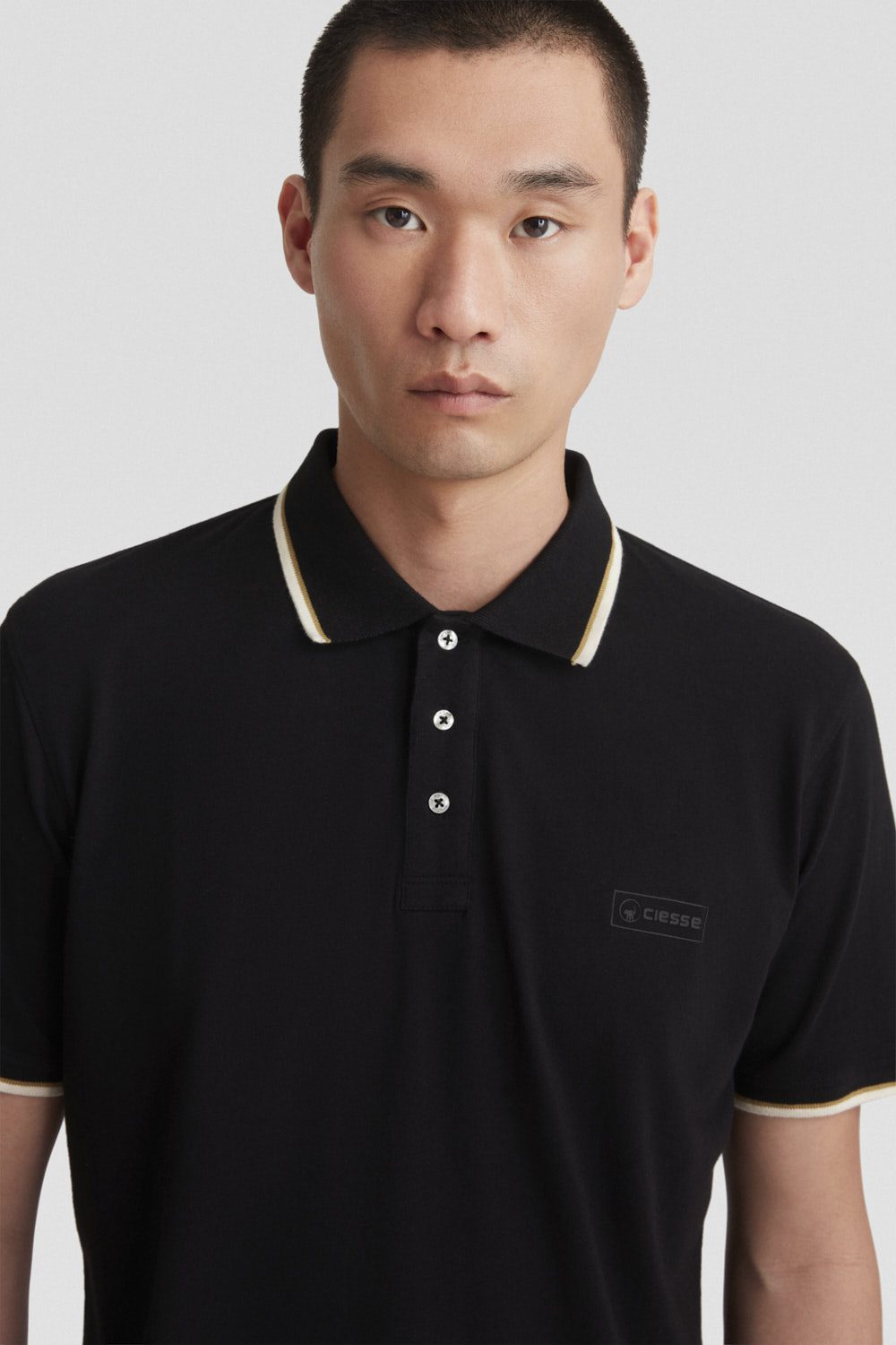 ciesse-outdoor-polo-jersey-stretch-schwarz-baumwolle image 6