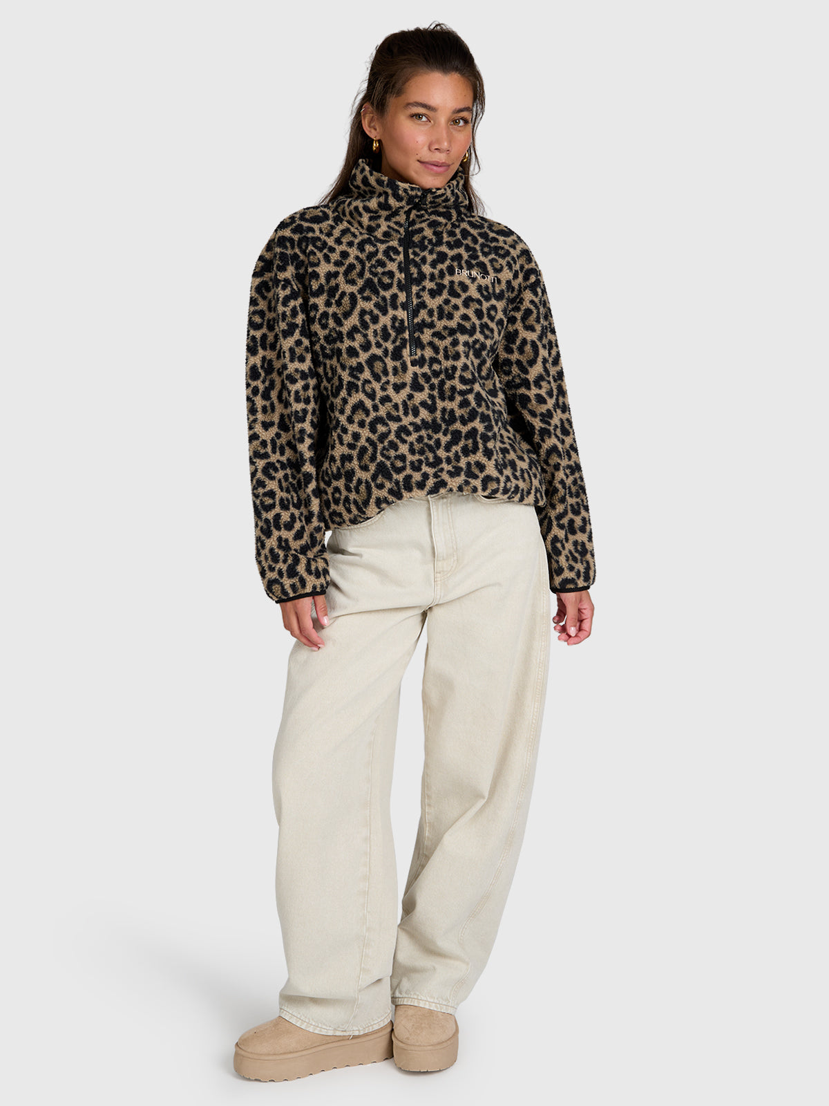 brunotti-rezan-damen-fleece-schwarz-lockerer-midlayer image 5