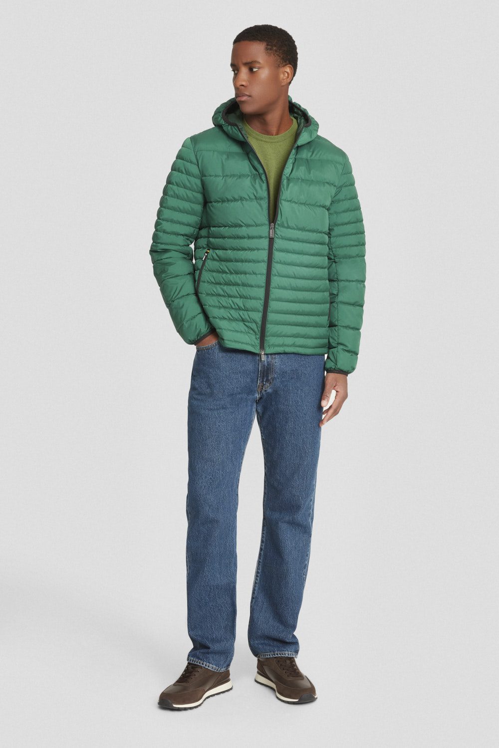 ciesse-outdoor-piumini-daunenjacke-gr-n-mit-kapuze image 2