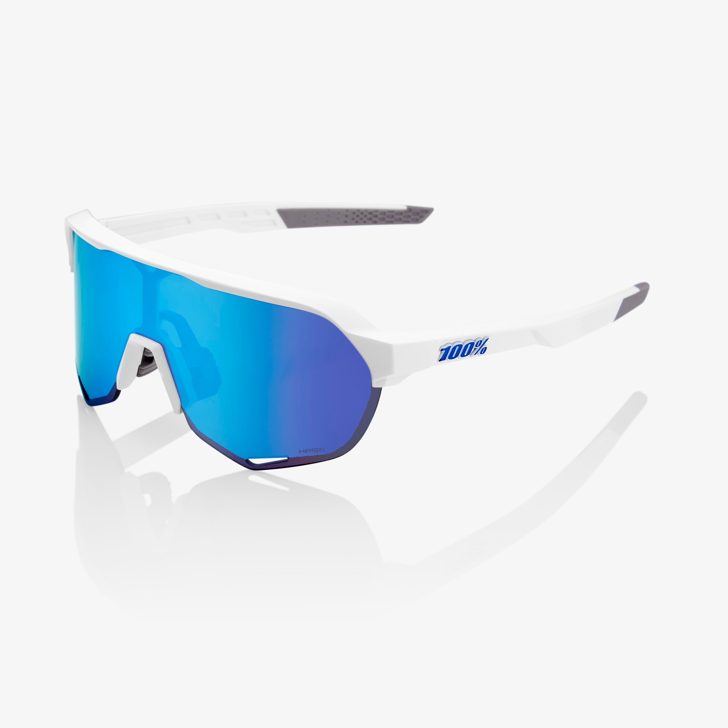 100-s2-sonnenbrille-mattwei-hiper-blue-mirror image 1
