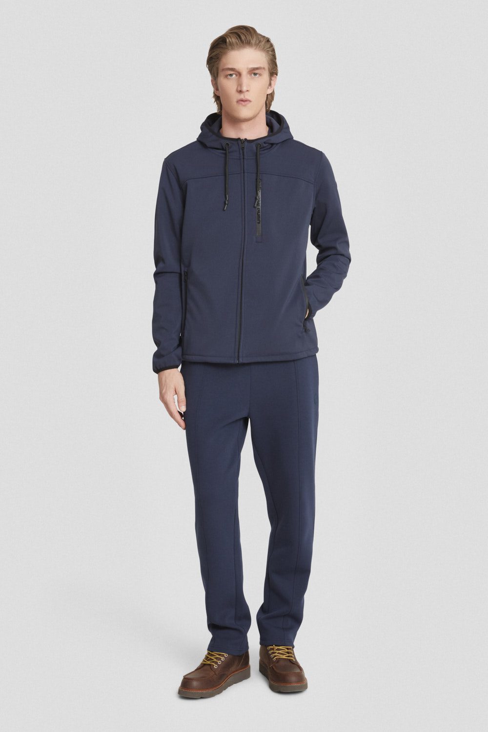 ciesse-herren-sweatjacke-blau-hoodie-kapuze-polyester image 2
