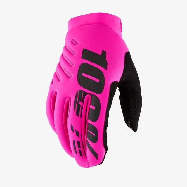 100-brisker-damen-fahrradhandschuhe-softshell-pink image 1