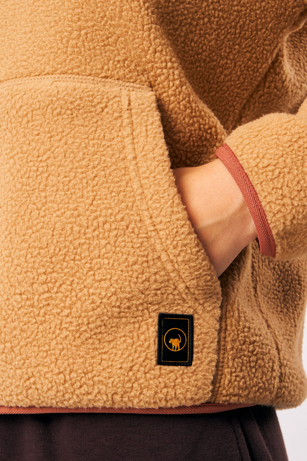 ciesse-outdoor-alix-damen-teddyjacke-beige-full-zip-fleece image 4