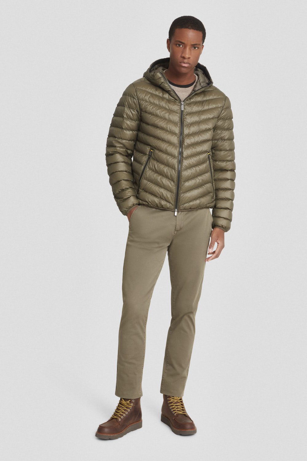 ciesse-outdoor-daunenjacke-oliv-kapuze-800fp-herren image 2