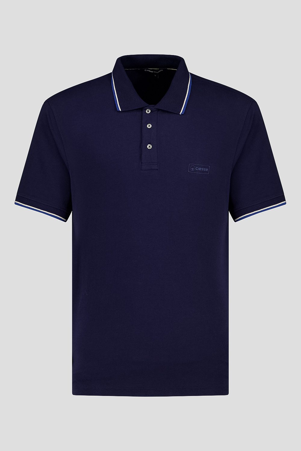 ciesse-outdoor-t-shirt-e-polo-polohemd-blau-stretch image 3