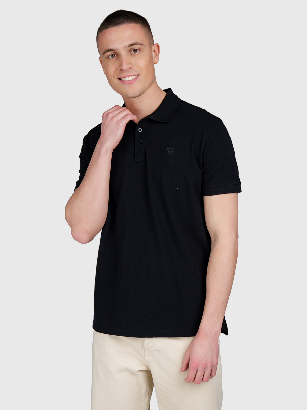 brunotti-tavico-herren-polo-schwarz-baumwolle-piqu image 1