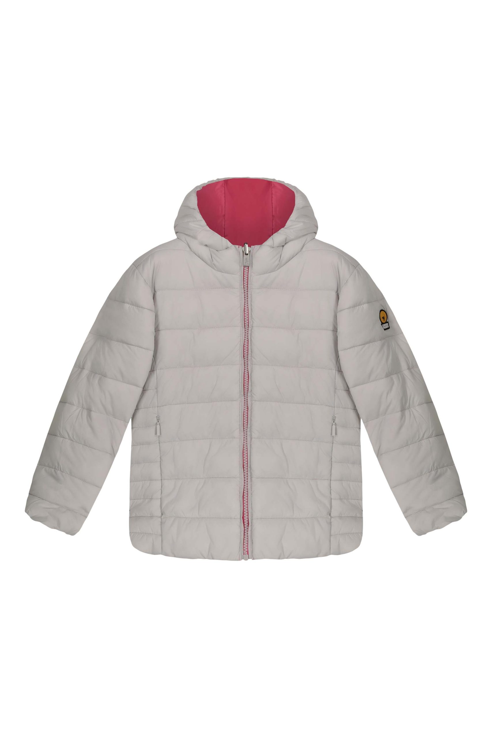 ciesse-piumini-linda-girl-wende-daunenjacke-grau-rosa image 1