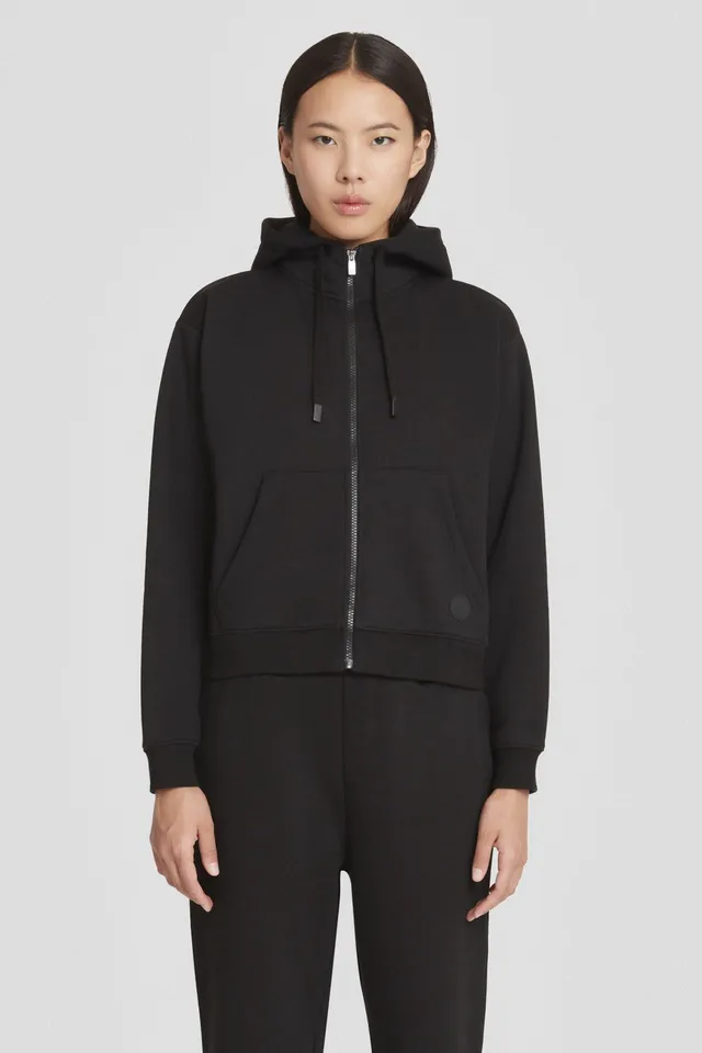 ciesse-outdoor-felpa-kapuzenjacke-schwarz-zip-baumwolle image 1