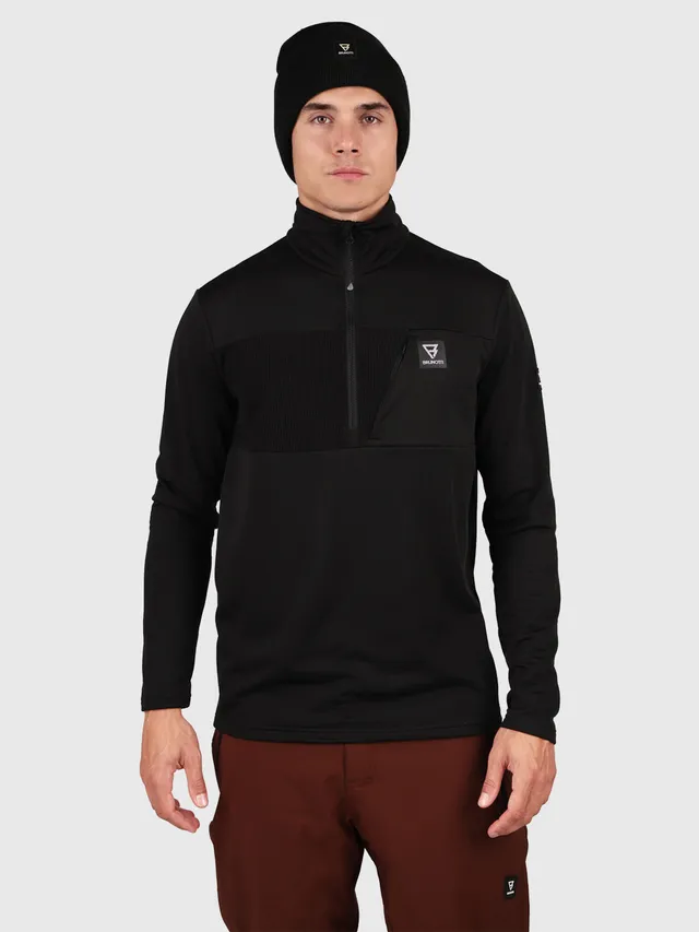 brunotti-mattia-fleece-herren-schwarz-atmungsaktiv image 1