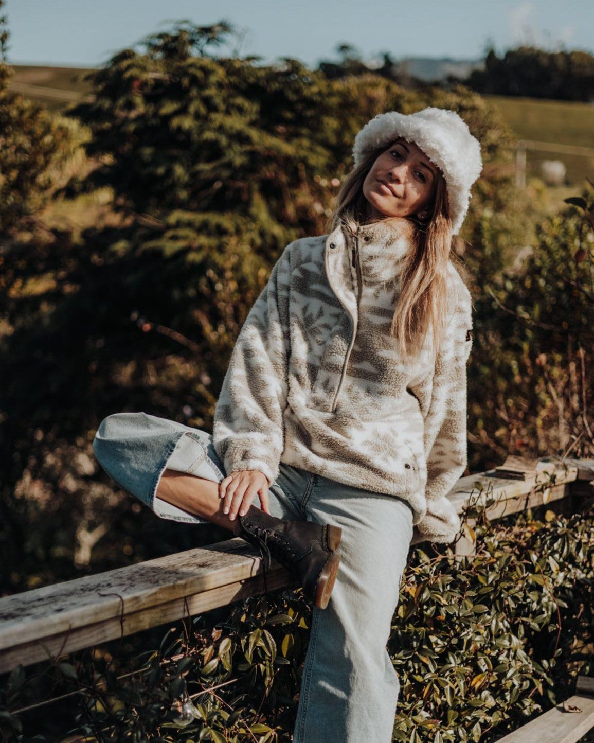 brunotti-powchou-print-fleecejacke-damen-polar-fungi-alloverprint image 7