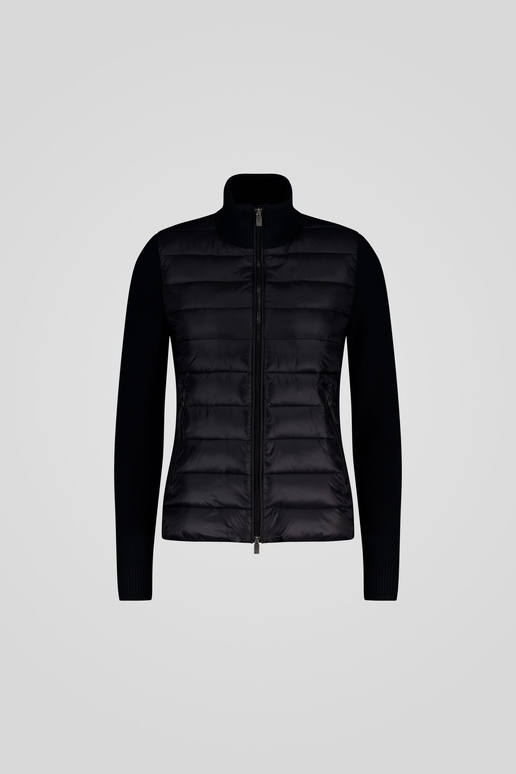 ciesse-outdoor-steppjacke-schwarz-mit-strick-rmeln-slim image 5