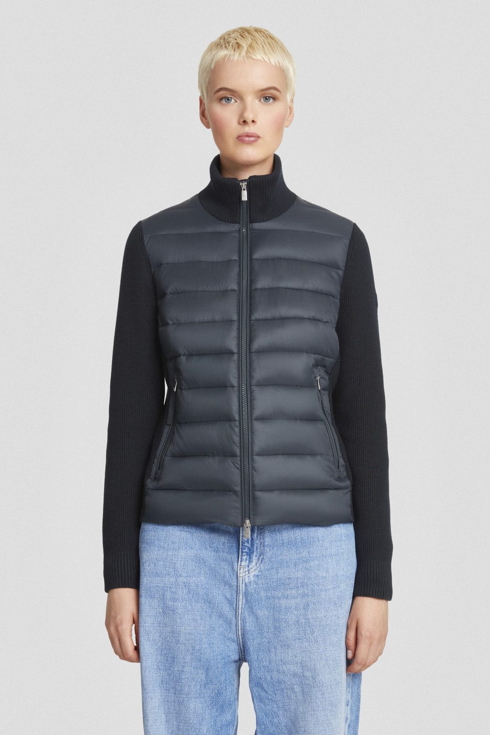 ciesse-giacche-leggere-jacke-blau-strick-rmel-slim image 1