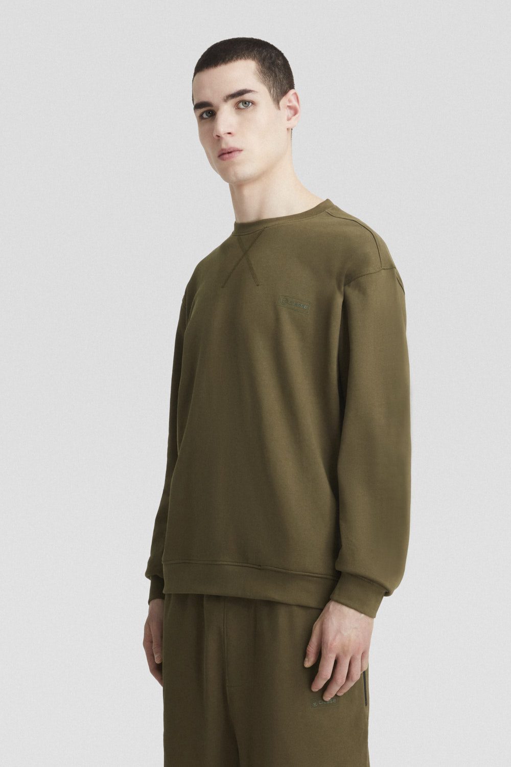 ciesse-outdoor-sweatshirt-gr-n-rundhals-aus-baumwolle image 2