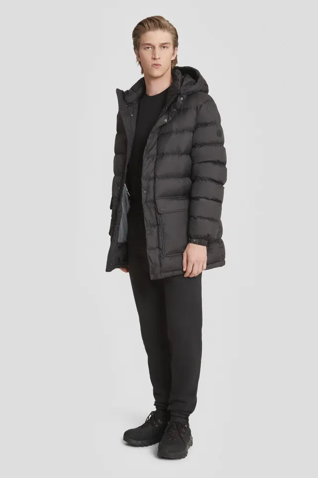 ciesse-outdoor-piumini-daunenmantel-schwarz-lang-mit-kapuze image 1