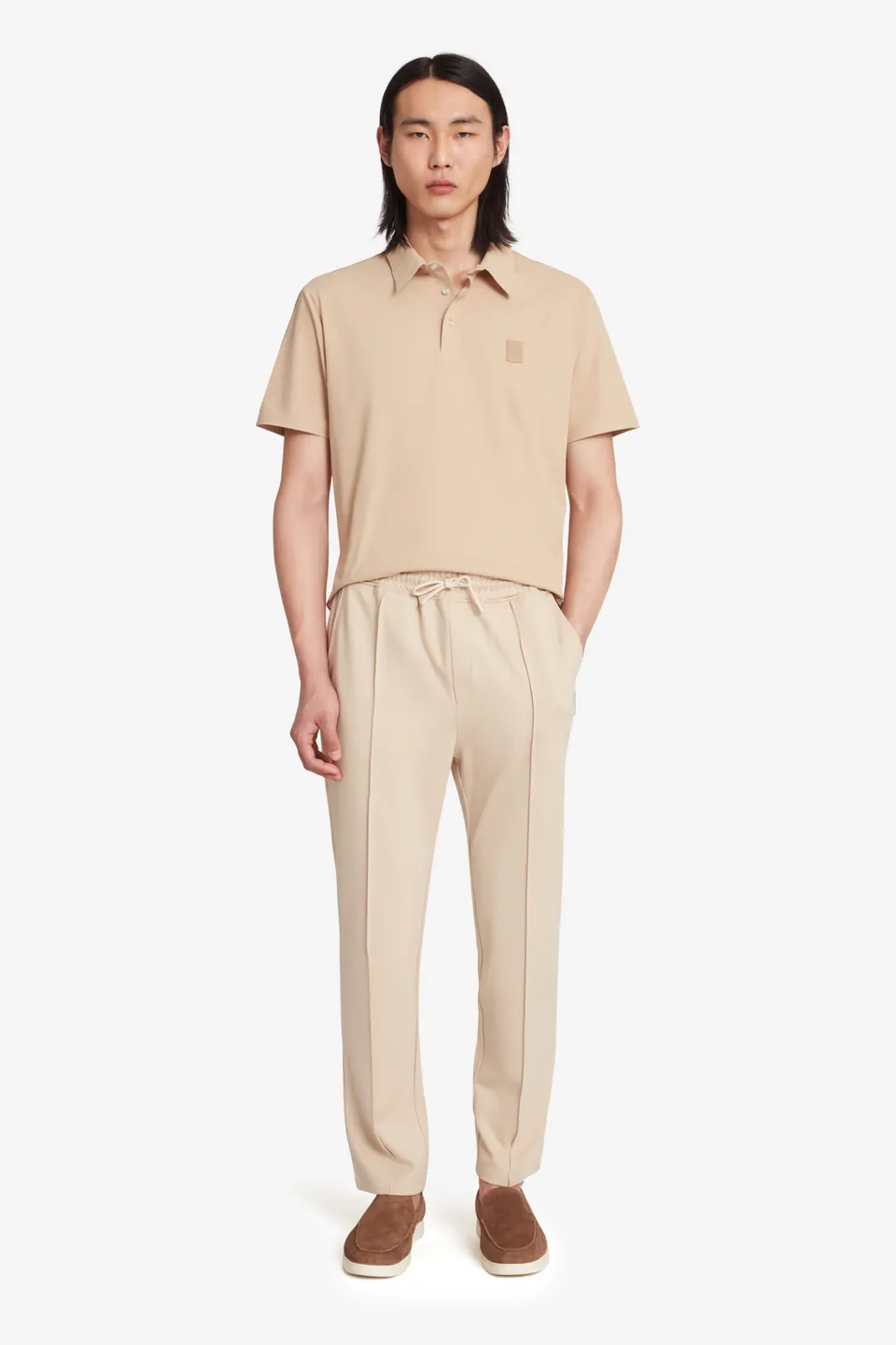ciesse-damien-polohemd-beige-technisch-herren image 1