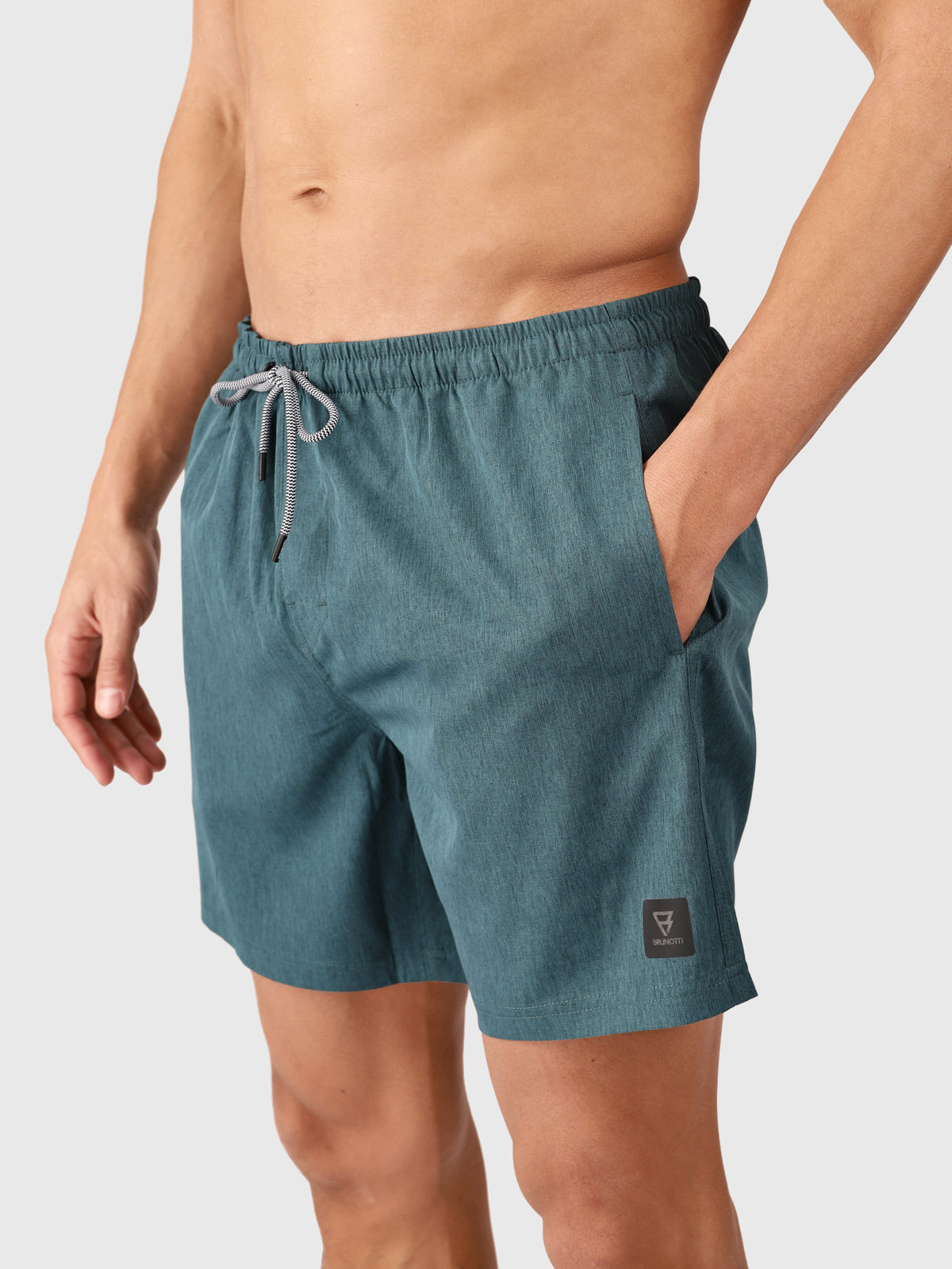 brunotti-volleyer-badeshorts-herren-fuel-green-polyester-stretch image 2