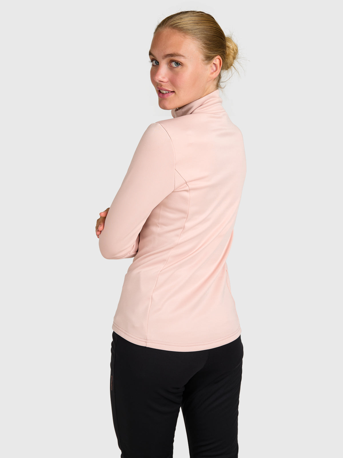 brunotti-heronne-damen-fleece-sepia-rose-half-zip image 2