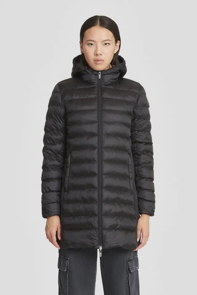ciesse-piumini-daunenjacke-schwarz-reversibel-mit-kapuze image 1