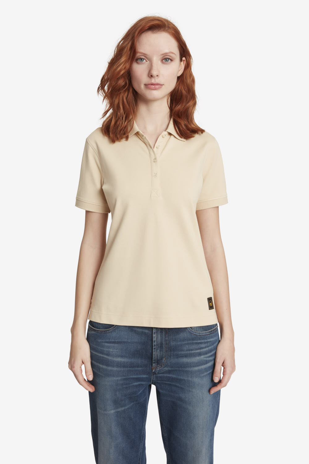 ciesse-outdoor-aria-3-0-damen-poloshirt-beige-baumwolle image 2