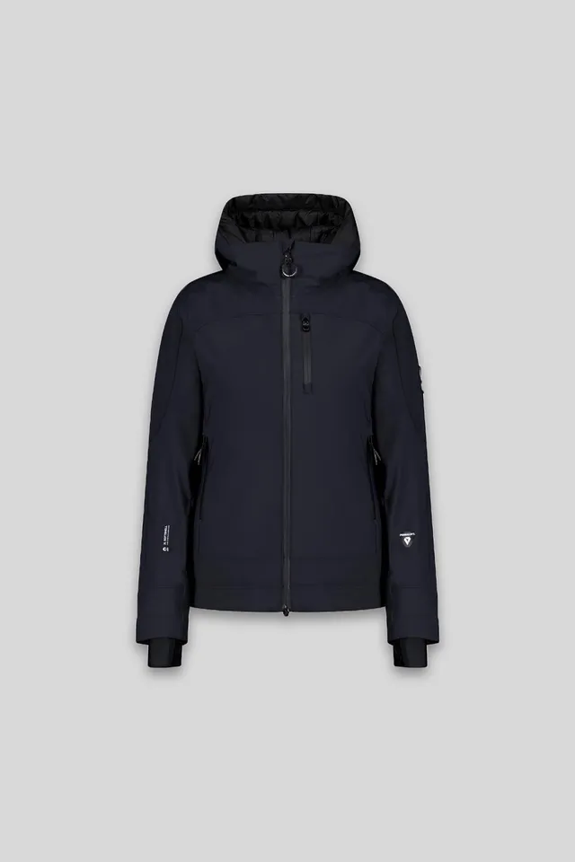 ciesse-blanca-skijacke-schwarz-softshell-primaloft-kapuze image 1