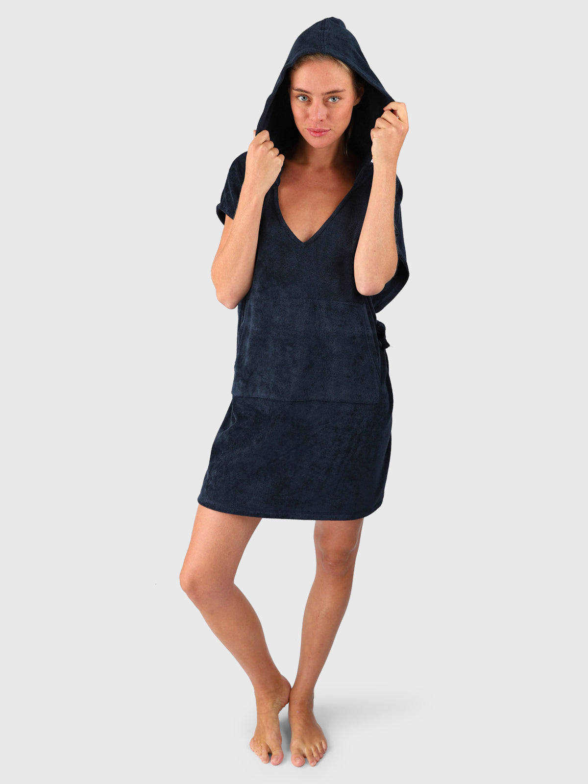 brunotti-paige-damen-poncho-indigo-blue-mit-kapuze image 5