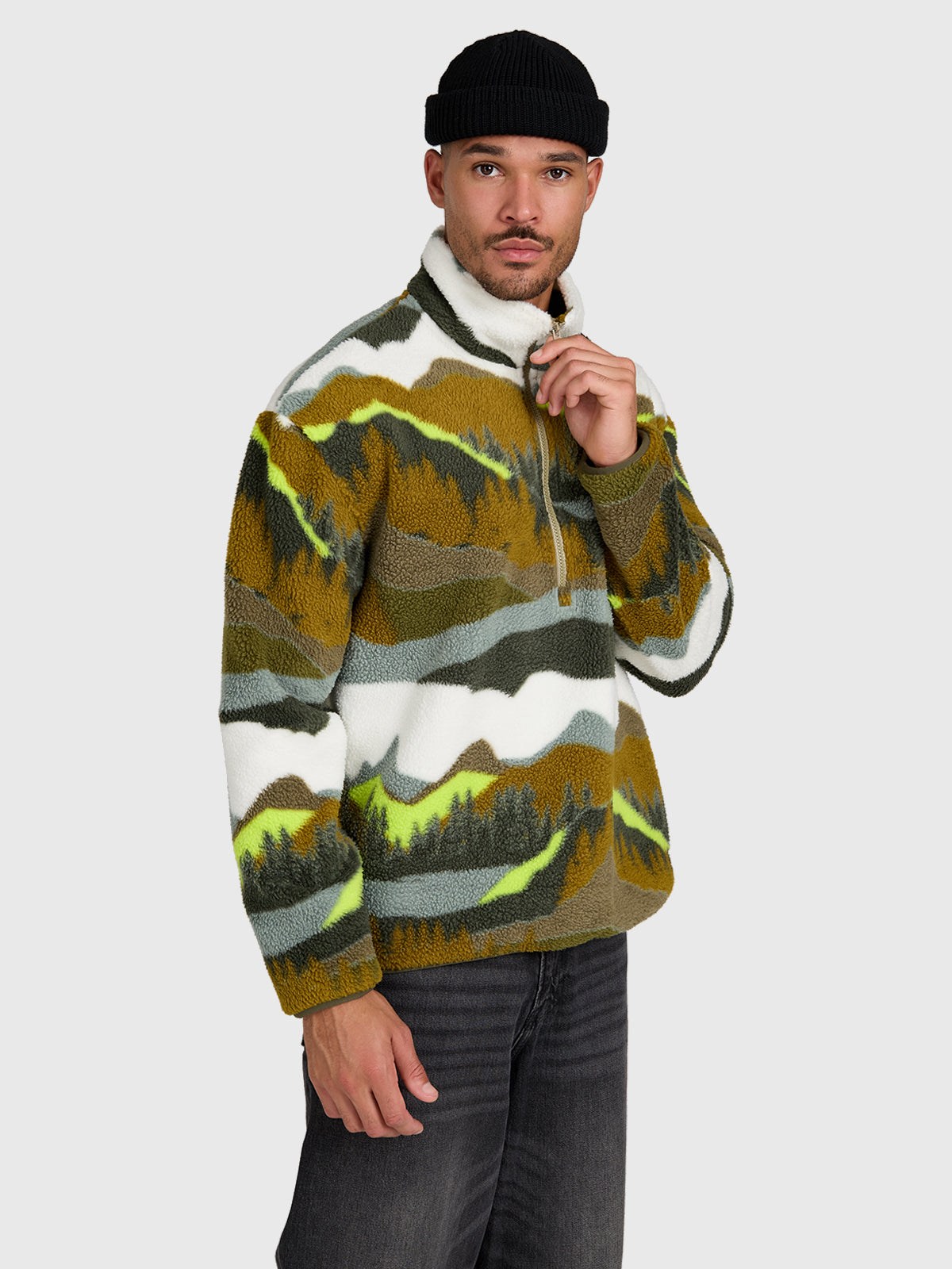 brunotti-reggio-herren-fleece-dusky-green-locker image 4