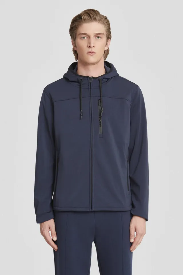 ciesse-herren-sweatjacke-blau-hoodie-kapuze-polyester image 1