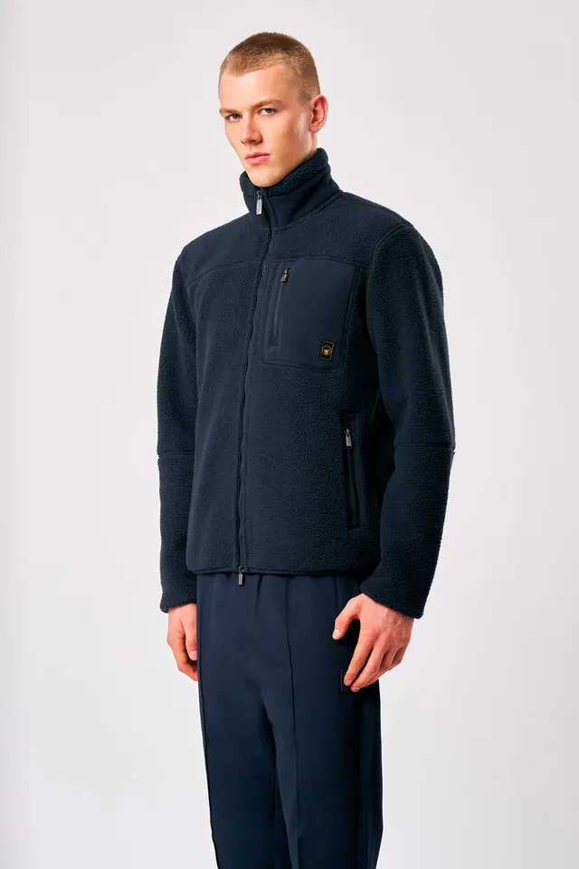 ciesse-outdoor-lionel-teddyjacke-blau-full-zip-herren-fleece image 1