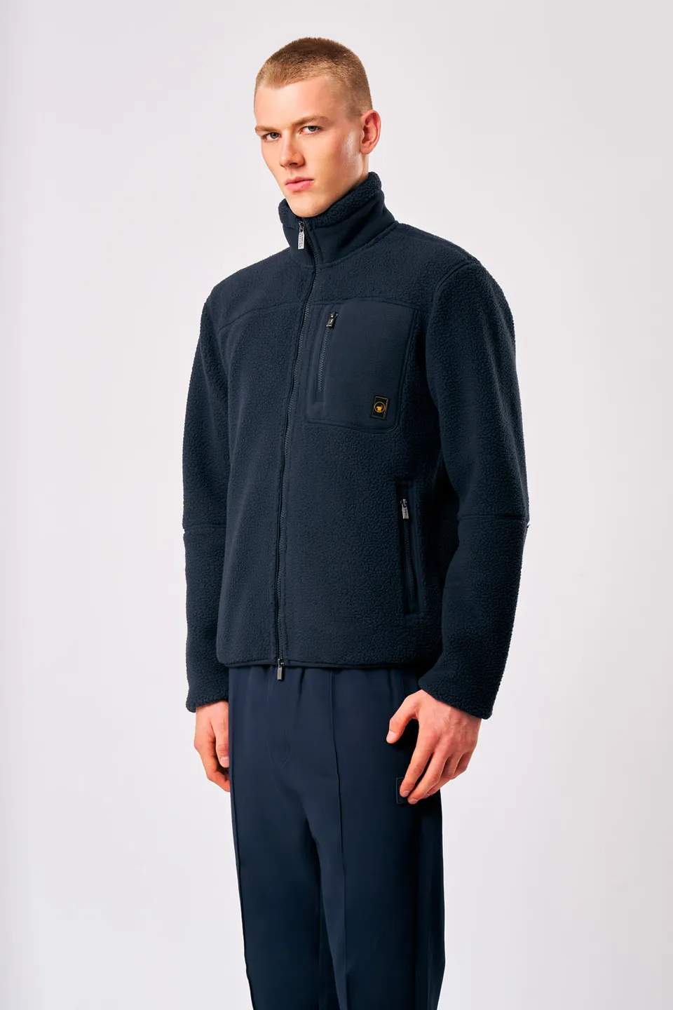 ciesse-outdoor-lionel-teddyjacke-blau-full-zip-herren-fleece image 1