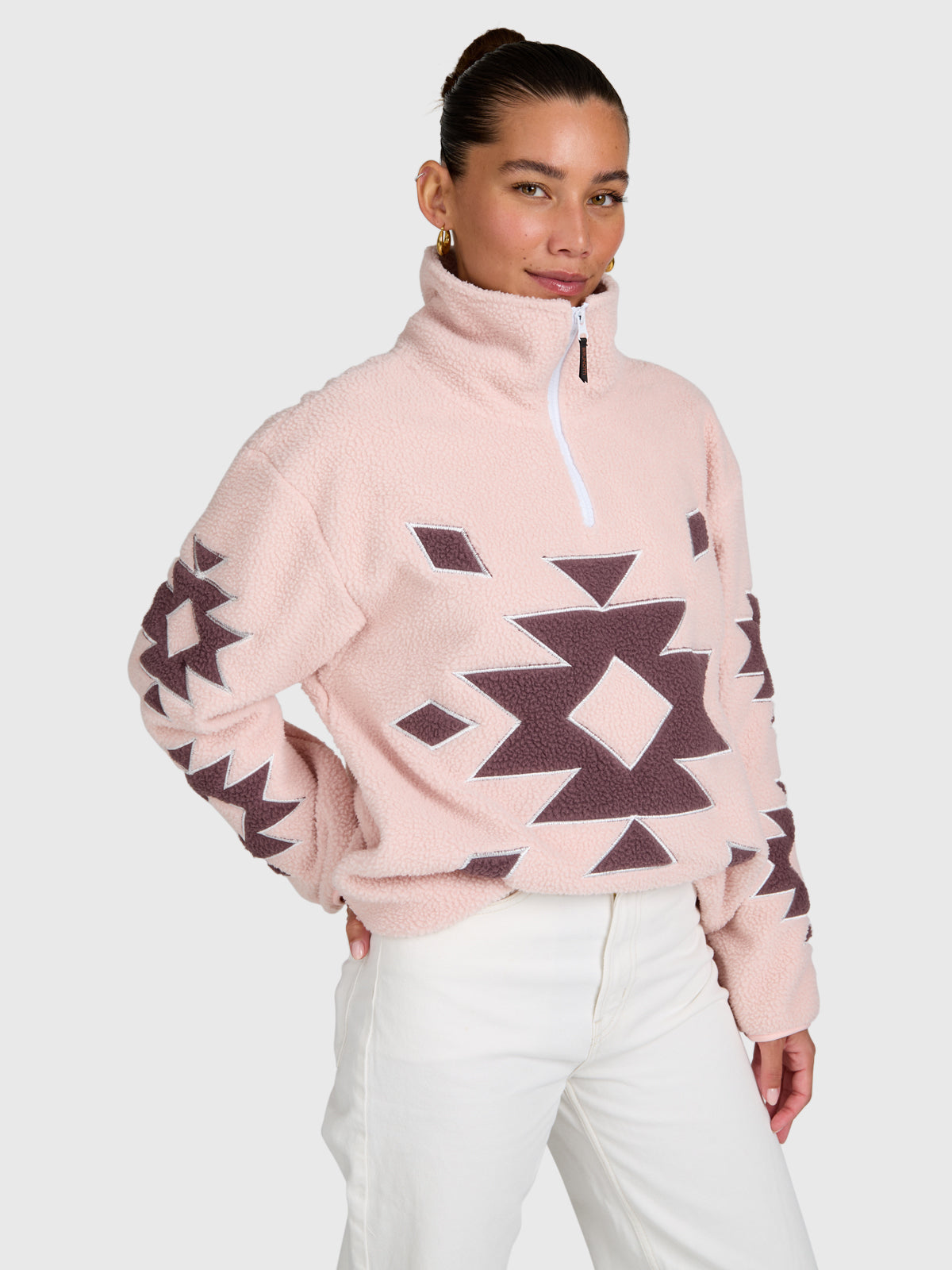brunotti-charley-damen-urban-fleece-sepia-rose-polyester image 4