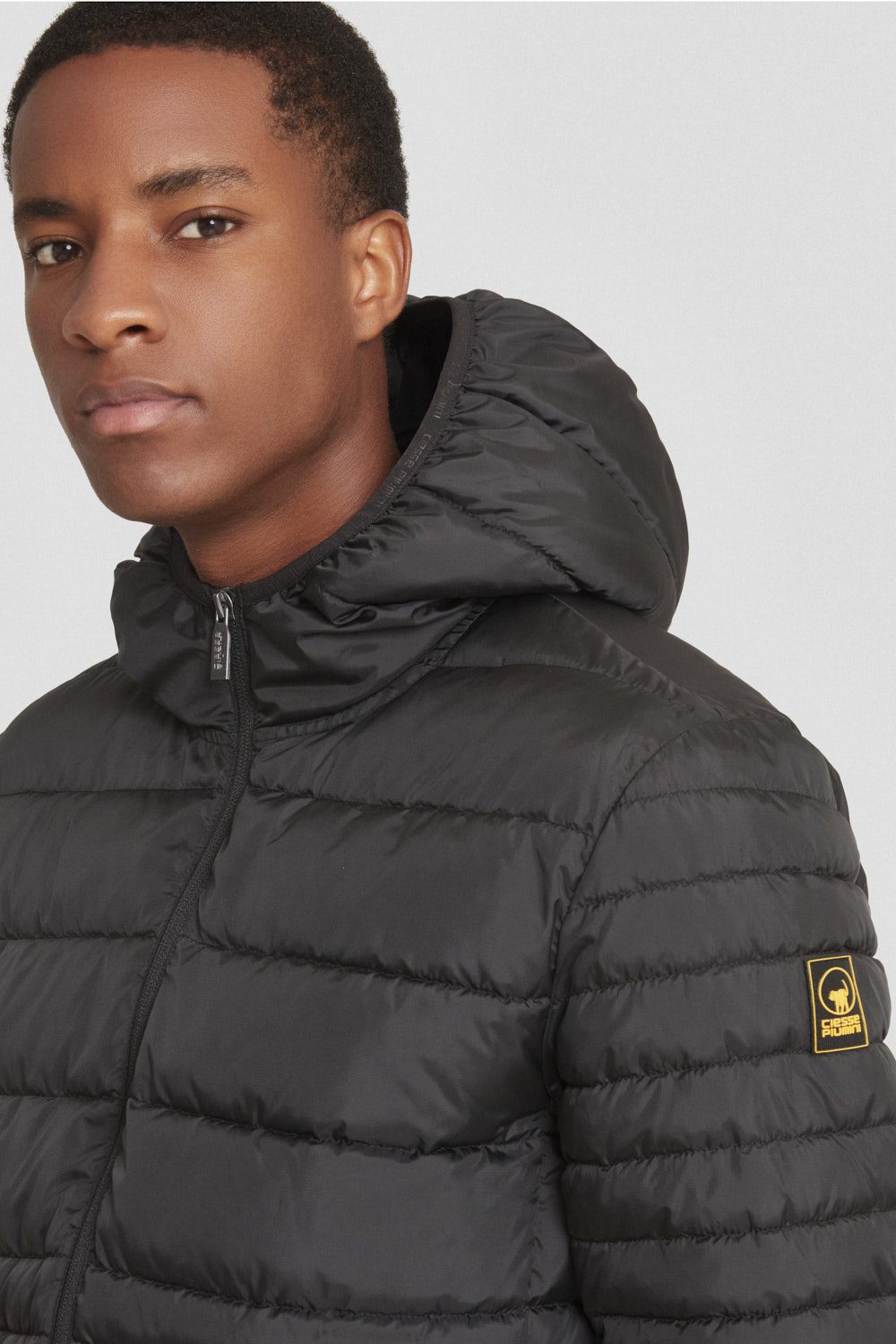 ciesse-piumini-daunenjacke-schwarz-mit-kapuze-wasserabweisend image 3