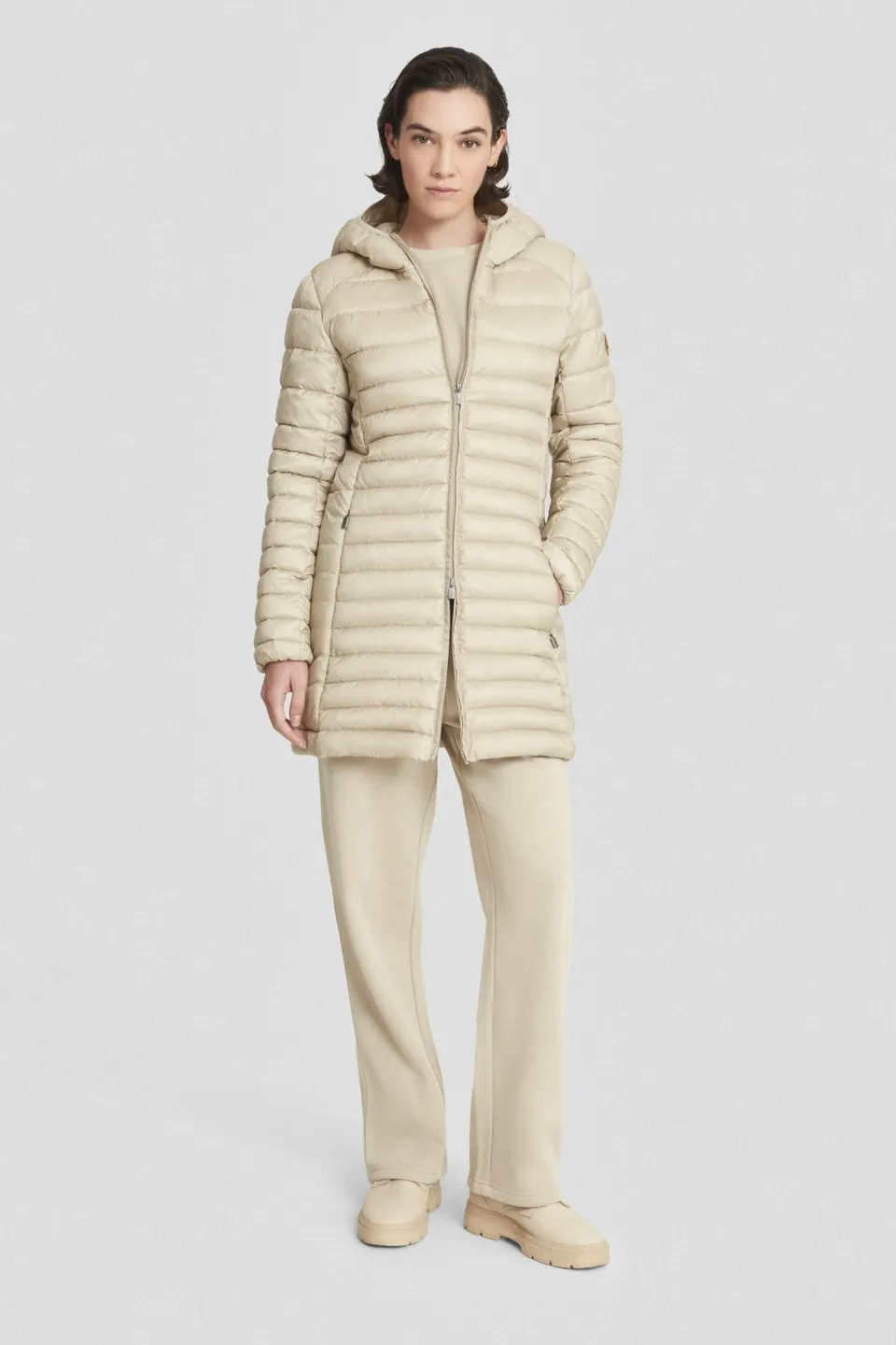 ciesse-outdoor-piumini-steppmantel-lang-beige-regular-fit image 1