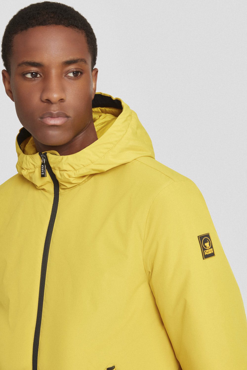 ciesse-outdoor-winterjacke-gef-ttert-gelb-kapuze image 3
