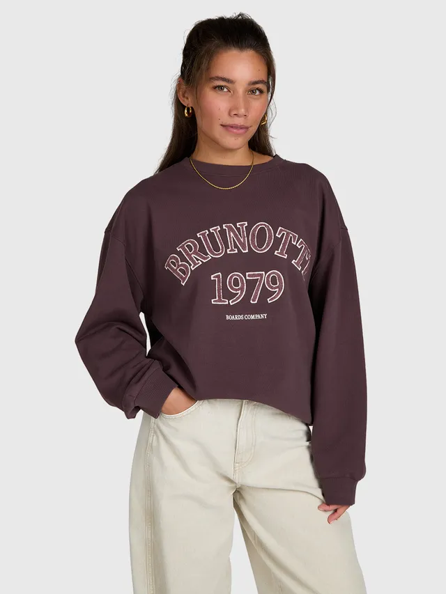 brunotti-tamea-damen-pullover-raisin-baumwolle-oversize image 1