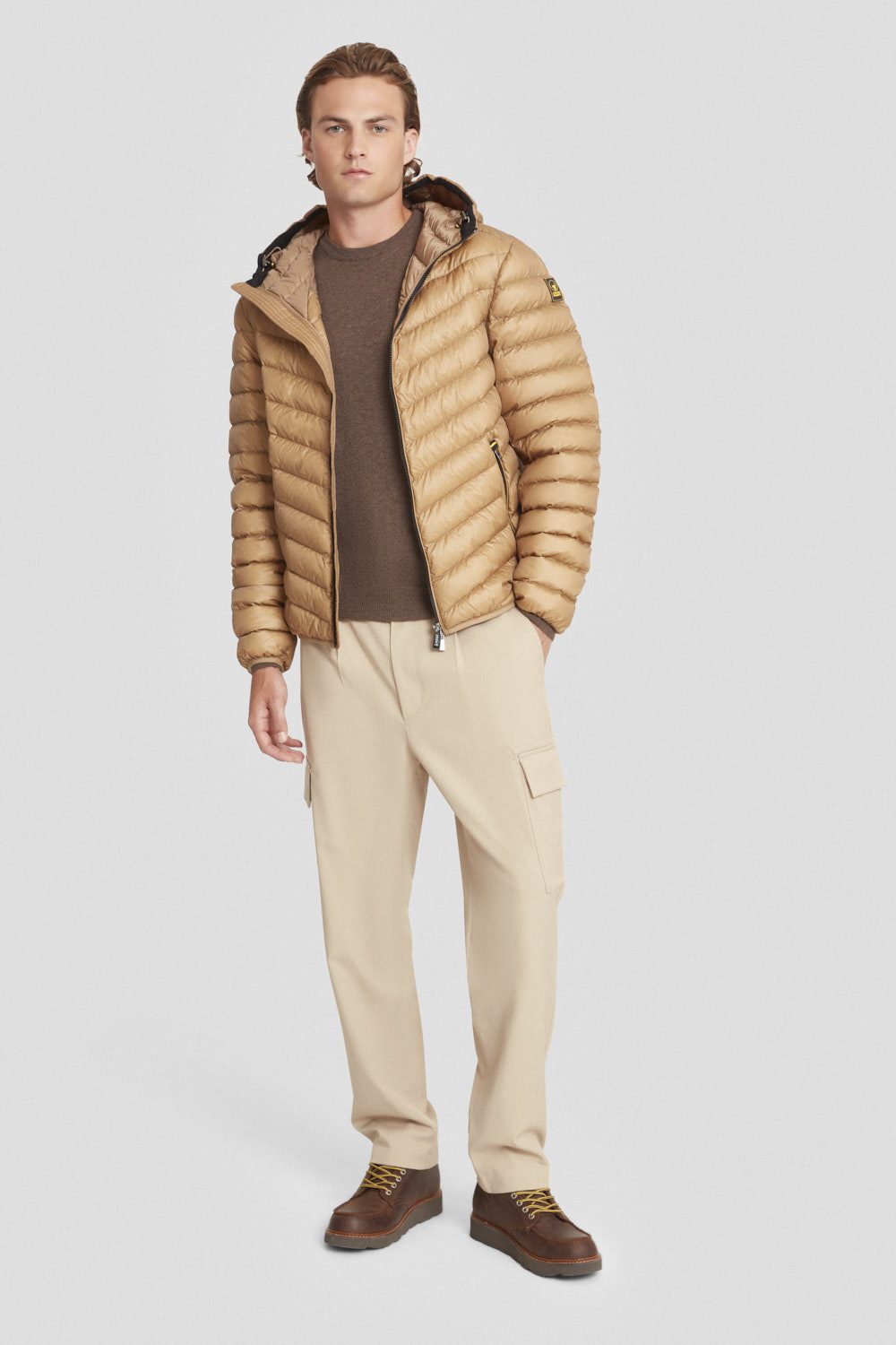 ciesse-outdoor-piumini-daunenjacke-beige-800fp-kapuze image 2