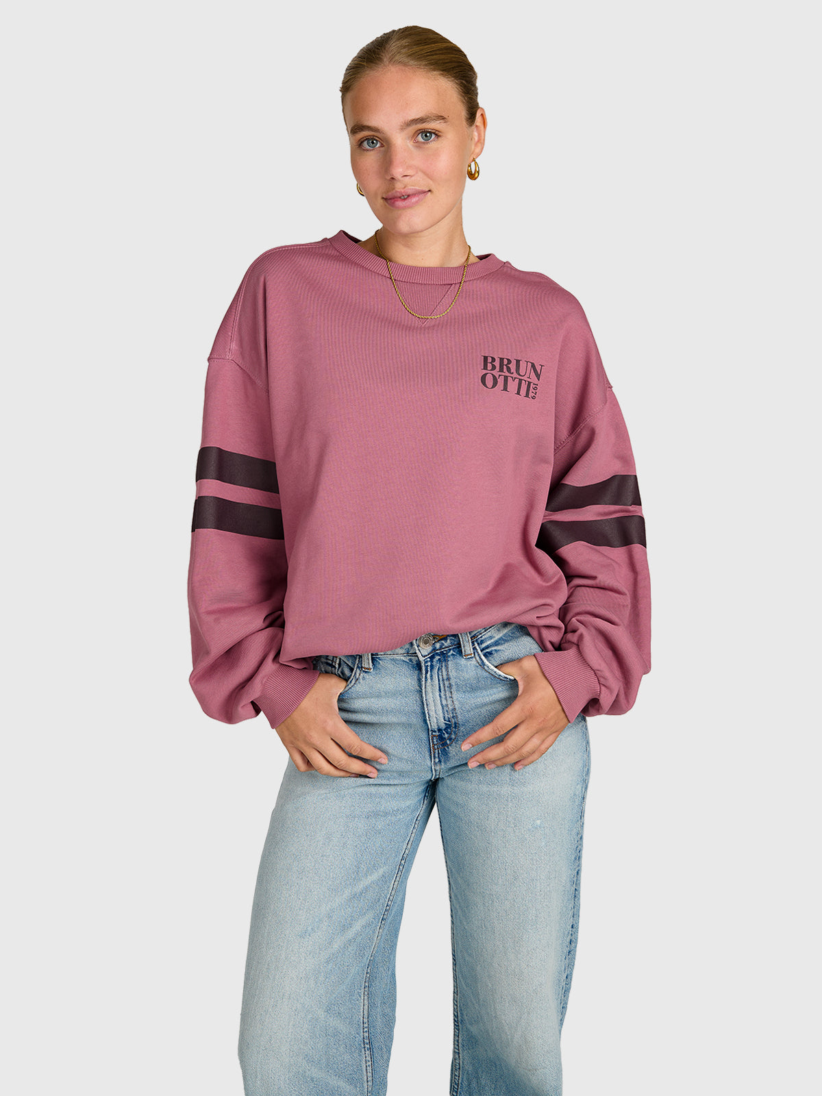 brunotti-nessy-damen-pullover-mauve-baumwolle-loose-fit image 1
