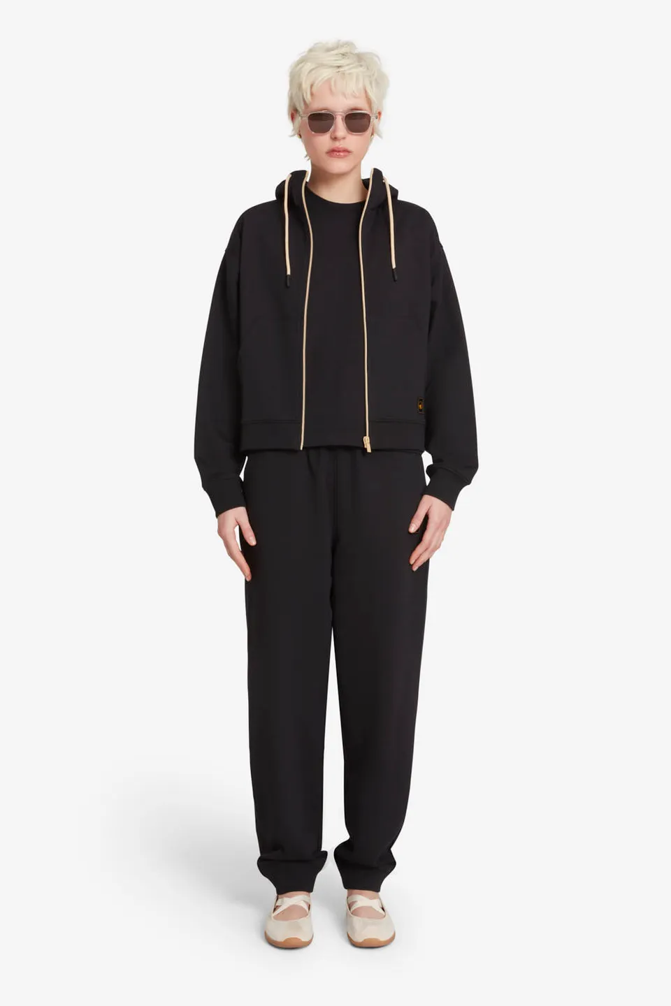 ciesse-outdoor-natalie-hoodie-damen-schwarz-baumwolle image 1