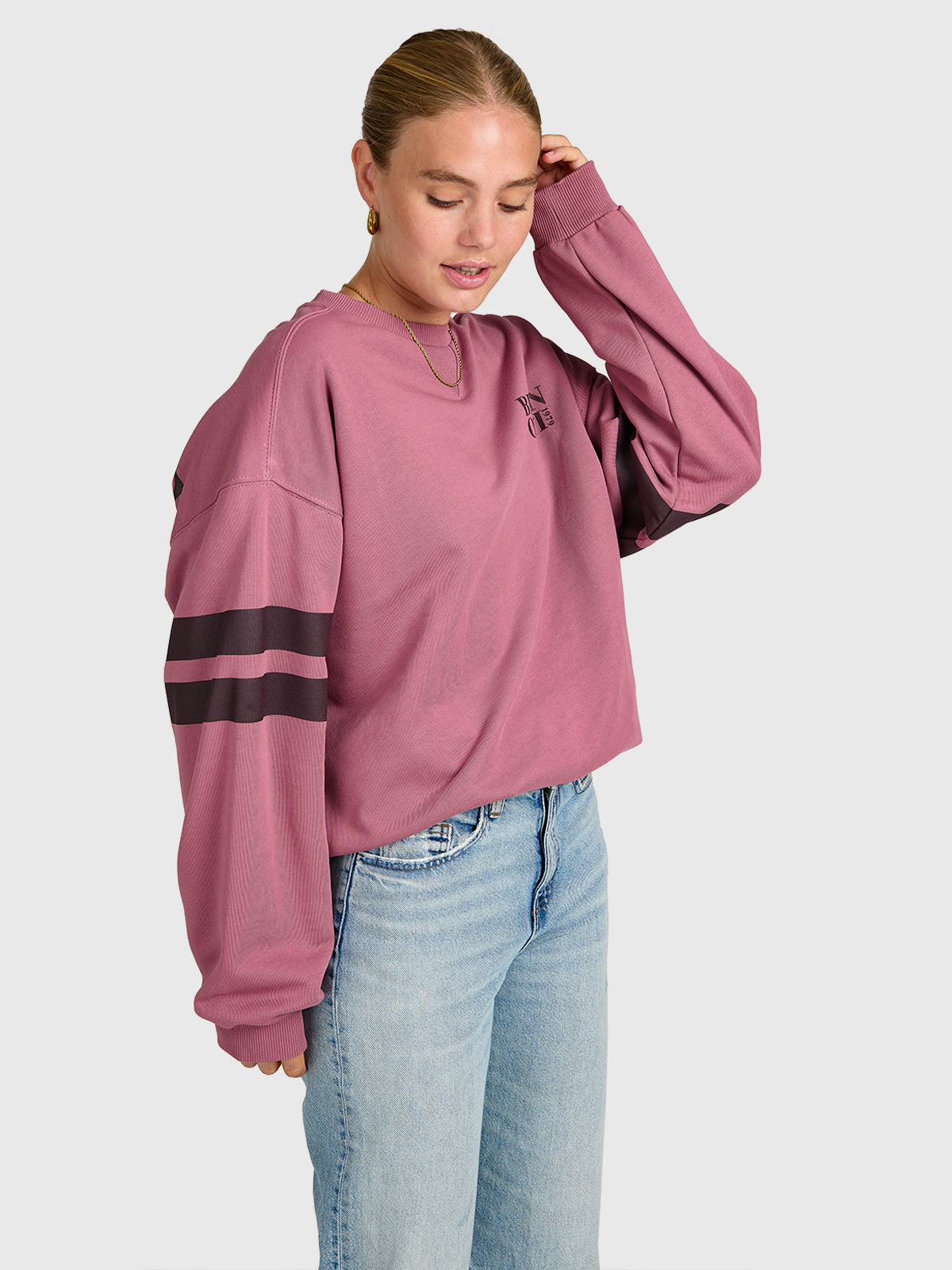 brunotti-nessy-damen-pullover-mauve-baumwolle-loose-fit image 3