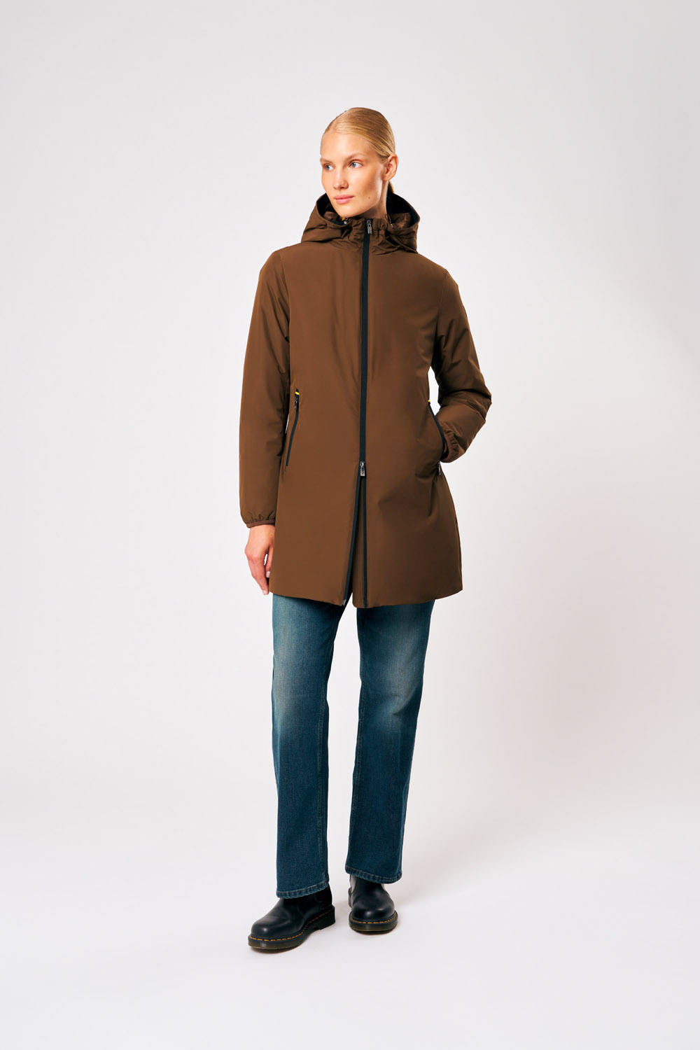 ciesse-outdoor-matilda-winterjacke-damen-moka-lang-kapuze image 1