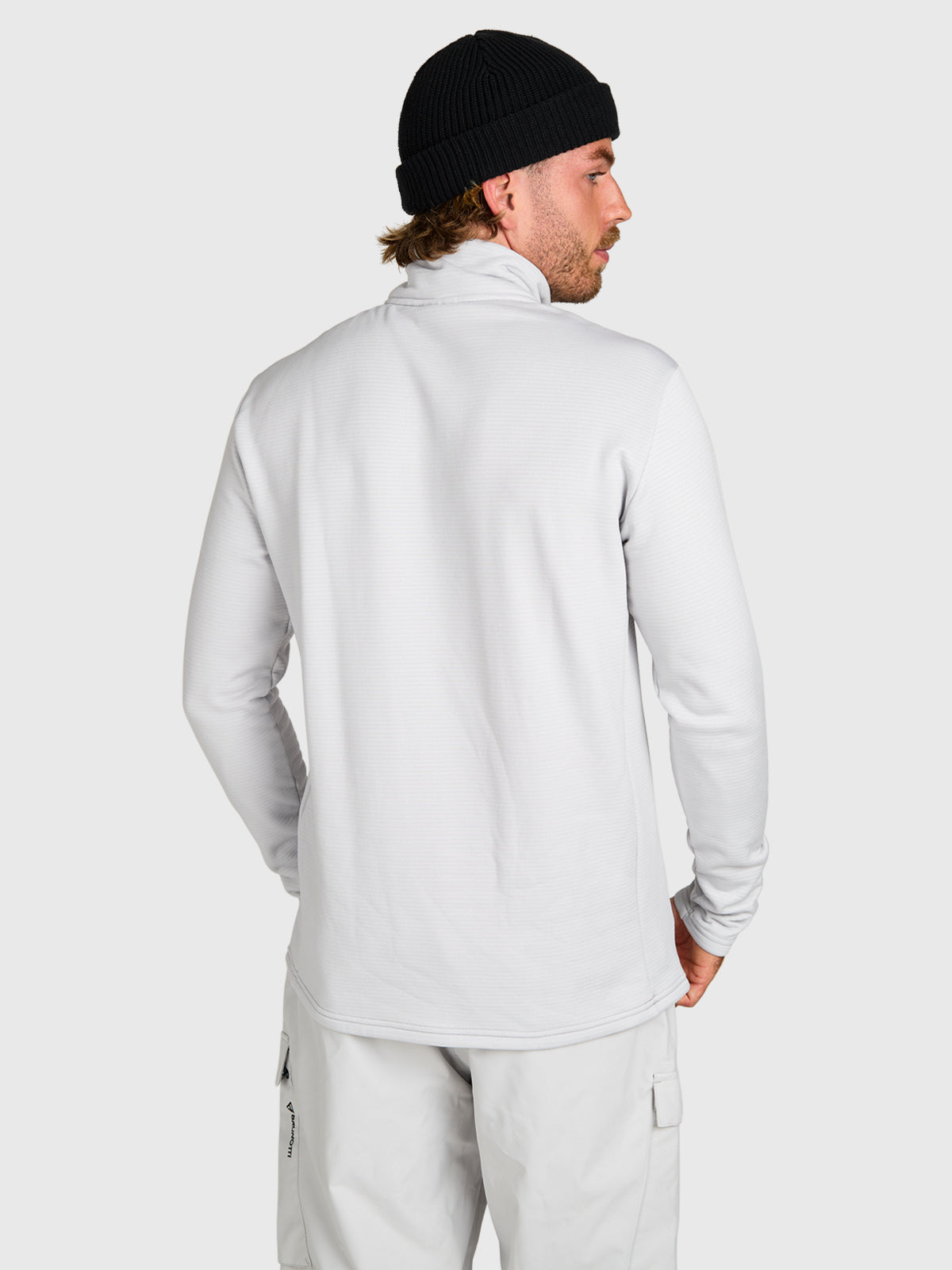 brunotti-daronst-fleecejacke-herren-soft-grey-halbzip image 2