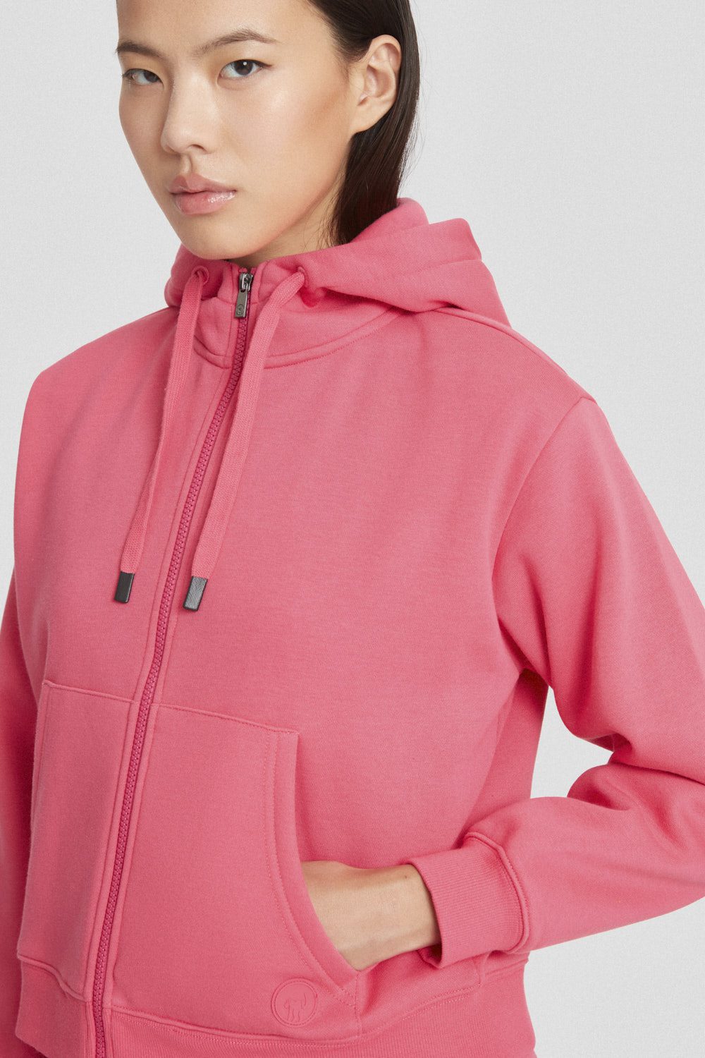 ciesse-outdoor-sweatjacke-fuchsia-kapuze-baumwolle image 3